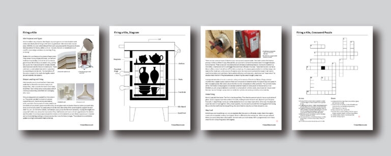 Firing A Kiln Handout And Crossword Puzzle My Art Lesson