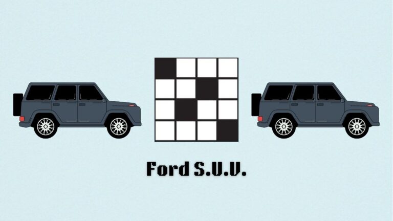  Ford S U V NYT Mini Crossword Clue Answer And Hints