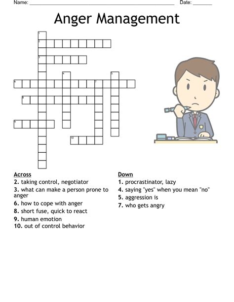 Good Advice For An Angry Person Crossword Clue Worksheets Library