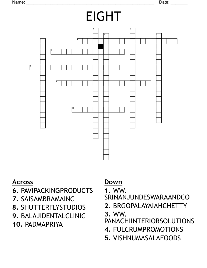 Group Of Eight Crossword