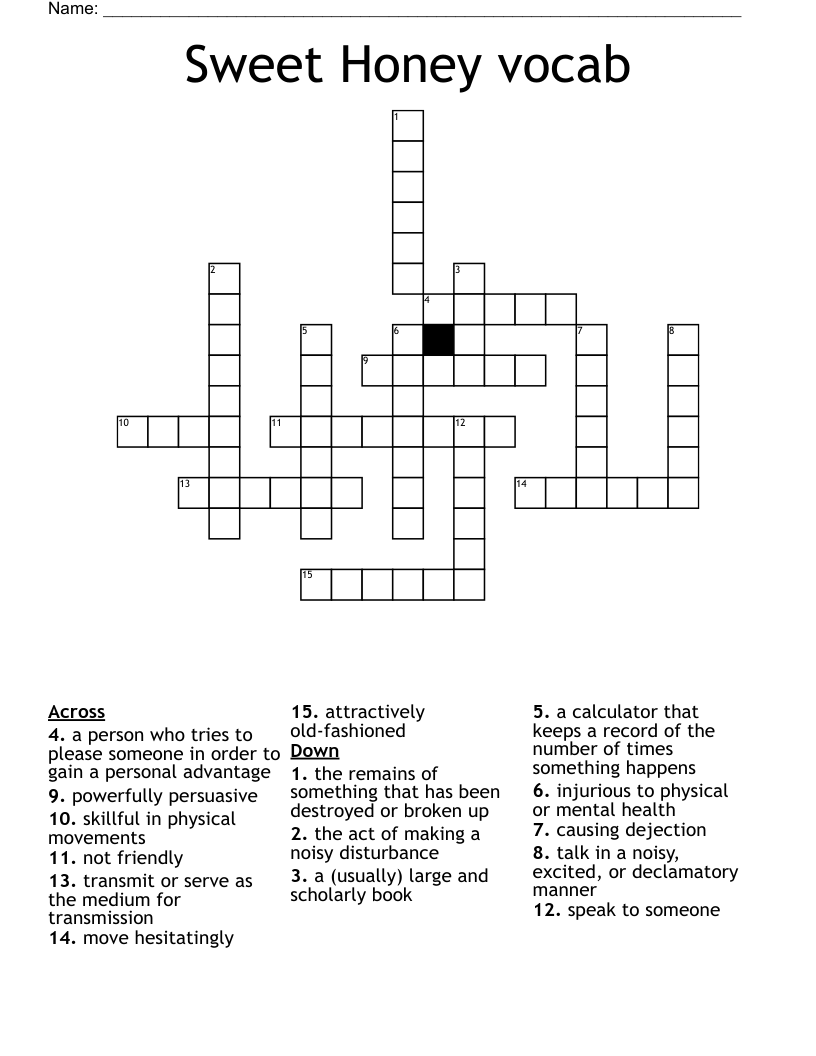 Honey Based Beverage Crossword