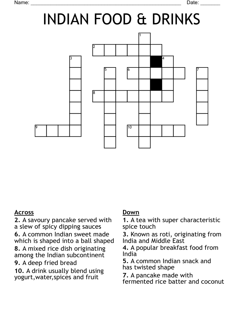 Indian Spiced Drink Crossword Puzzle Clue Squaretrade4 yearsamsung