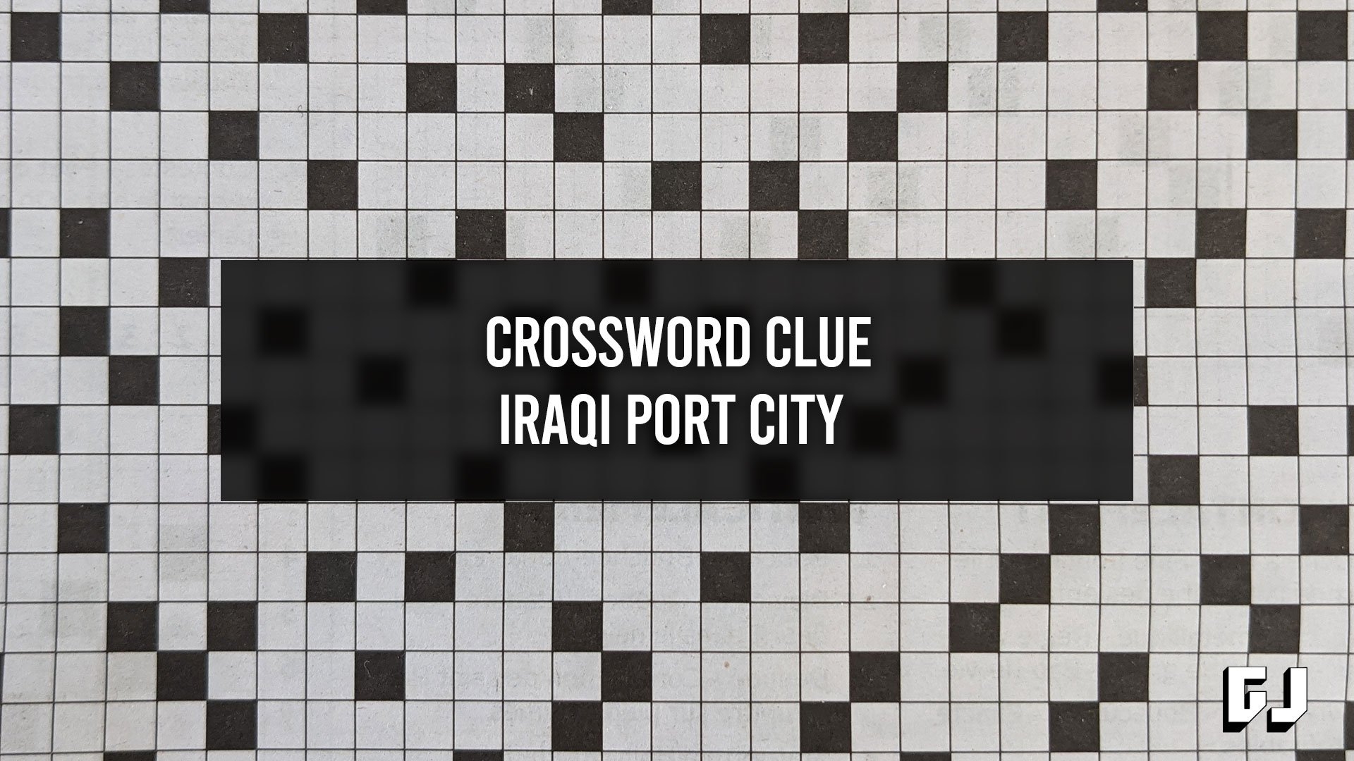 Iraqi Port City Crossword Clue Gamer Journalist