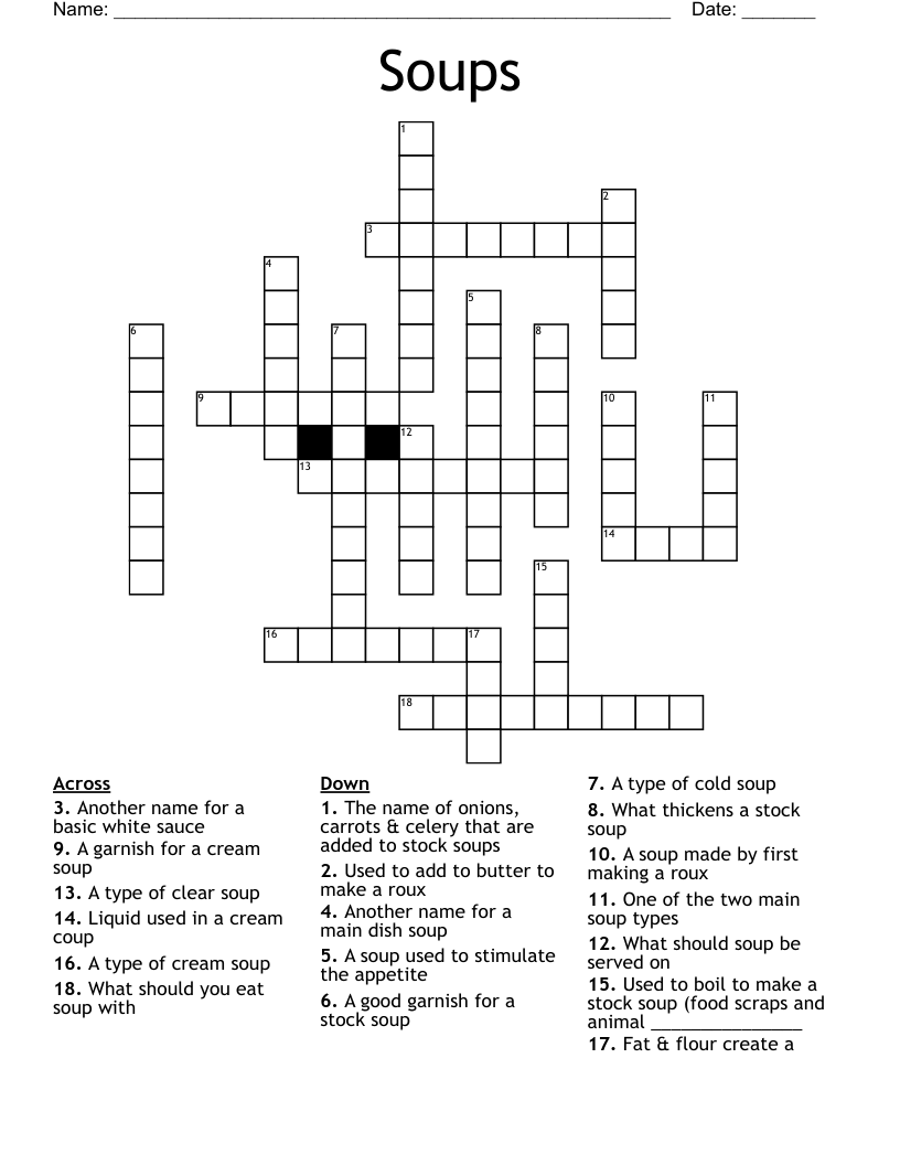 Japanese Food Crossword WordMint