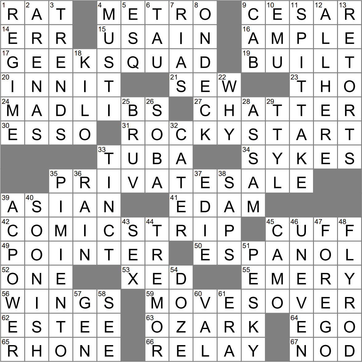 LA Times Crossword 12 May 23 Friday LAXCrossword