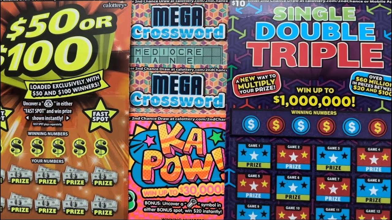 Mega Crossword Ka Pow 50 Or 100 Single Double Triple YouTube