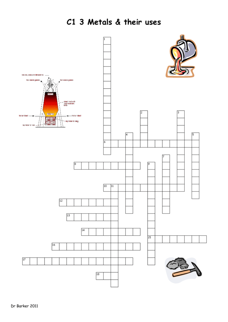 Metals And Alloys Crossword