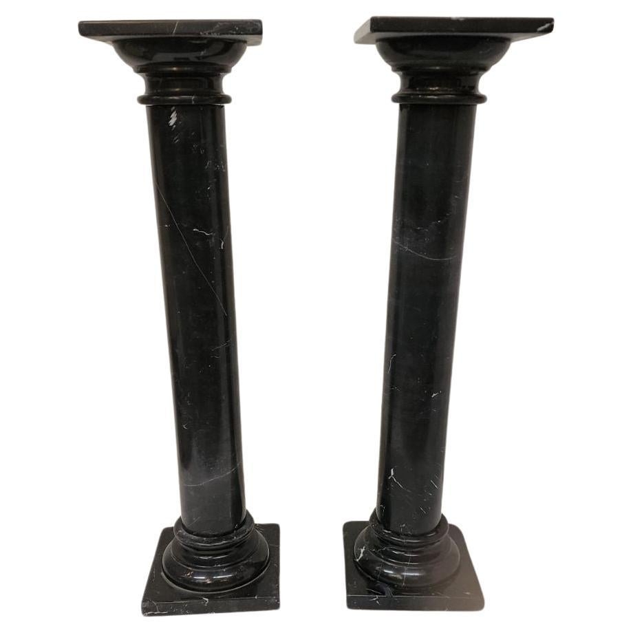 Modern Brutalist Walnut Black Marble And Bronzed Steel Puzzle 