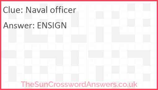 Naval Officer Crossword Clue TheSunCrosswordAnswers co uk