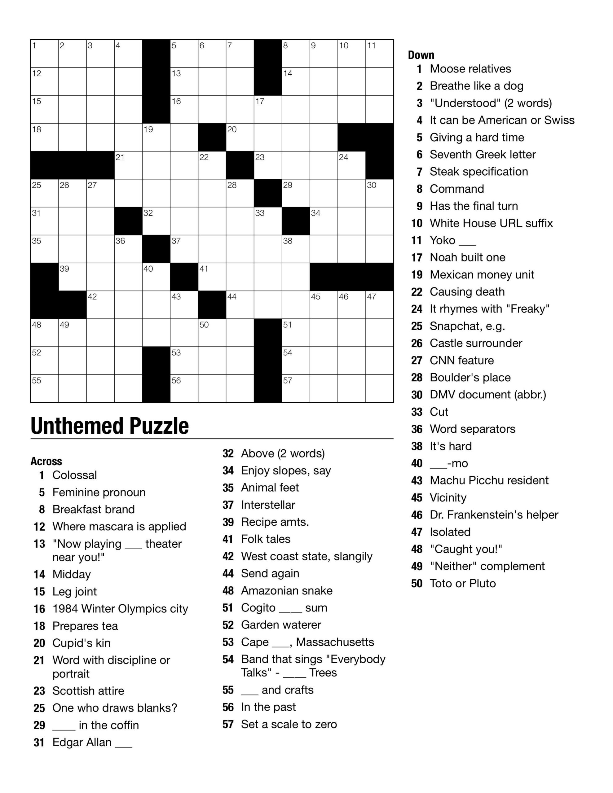 Newsday Crossword Lisnr English Hub