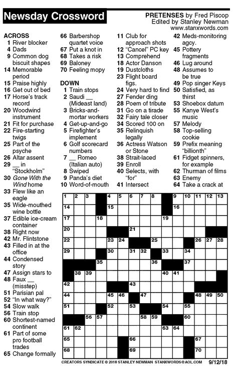 Newsday Sunday Crossword Puzzle Solution Brad Ortega s Crossword Puzzles