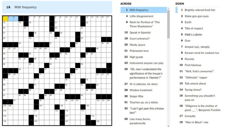 NYT Crossword December 21 2024 Answers 12 21 24 Try Hard Guides