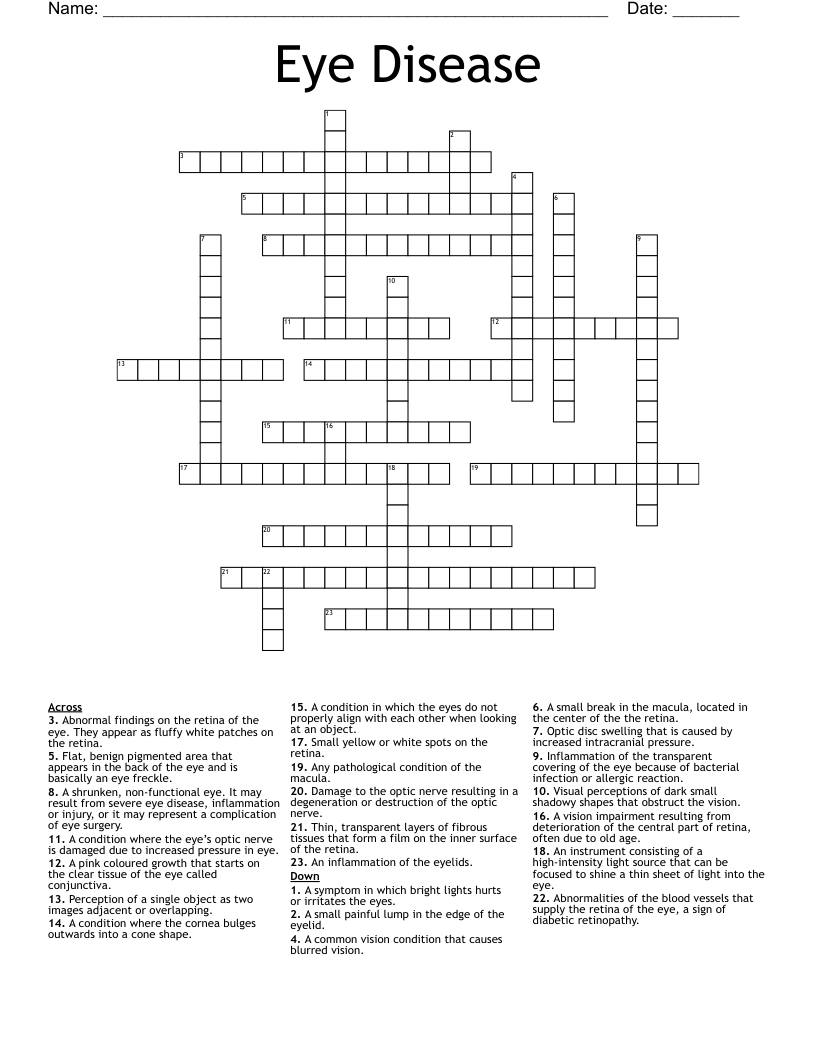 Outer Layer Of The Eye Crossword
