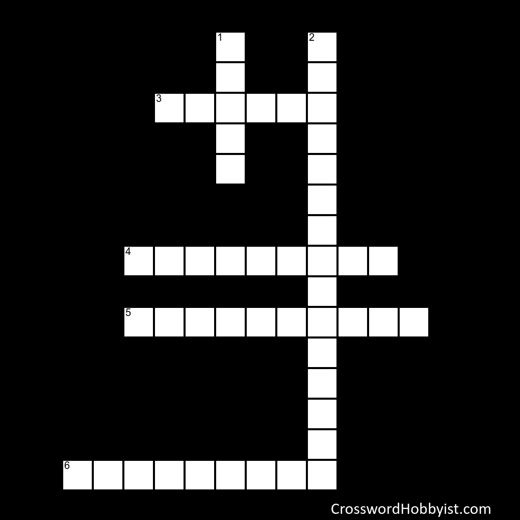 Playground Crossword Puzzle