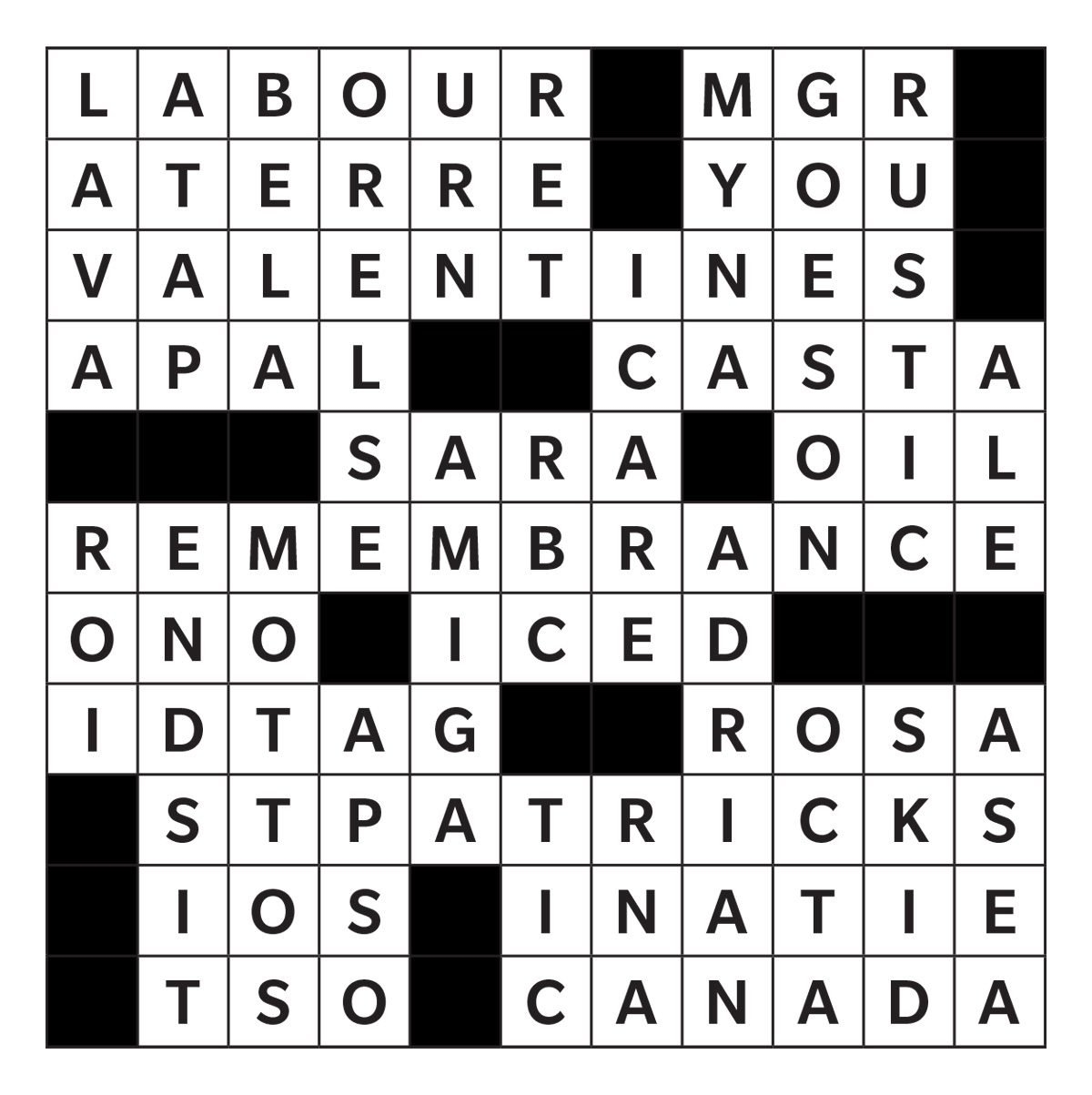 Printable Crossword Puzzles From Reader s Digest Canada