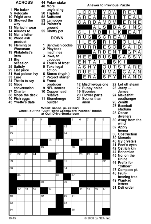 Printable Universal Crossword Puzzle Today Andrews Mcmeel Syndication 