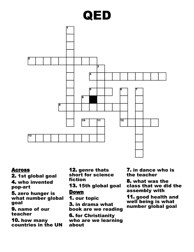 QED Crossword WordMint