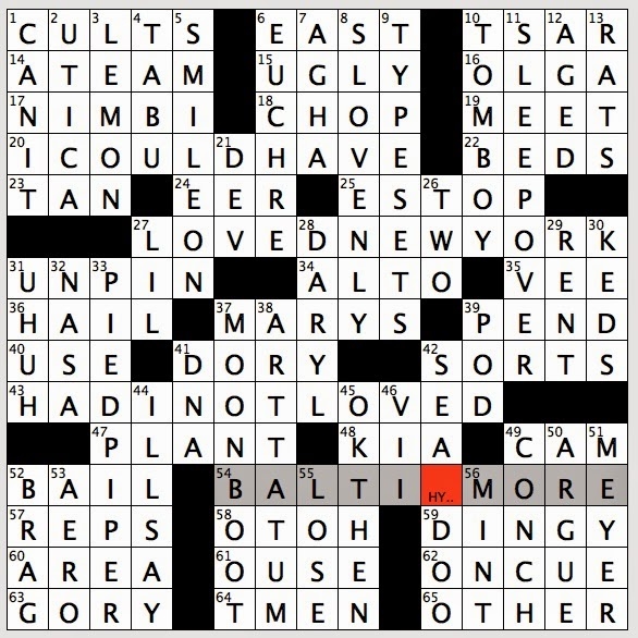 Rex Parker Does The NYT Crossword Puzzle Flat bottomed Boat THU 1 15 