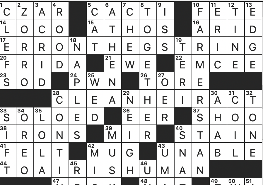 Rex Parker Does The NYT Crossword Puzzle Lib Balm Brand With A Pod