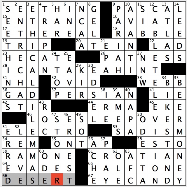 Rex Parker Does The NYT Crossword Puzzle One named Folk Singer FRI 4 