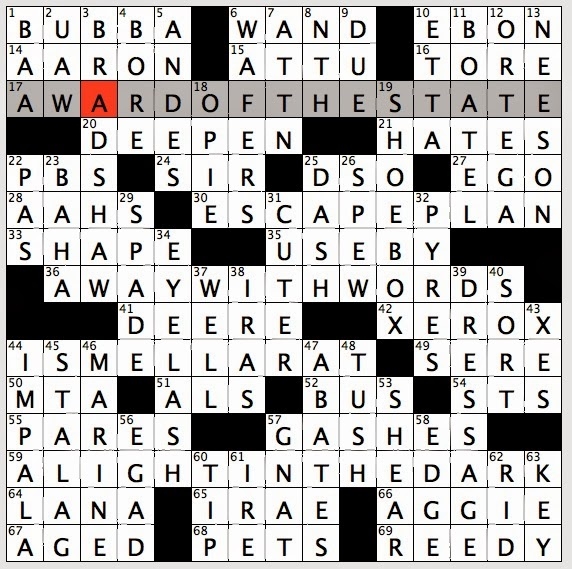 Rex Parker Does The NYT Crossword Puzzle Outermost Aleutian Island