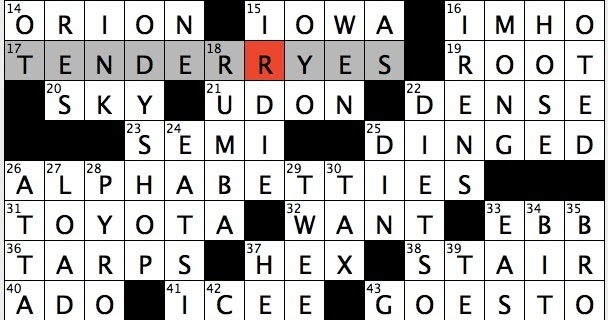 Rex Parker Does The NYT Crossword Puzzle Relative Of Weasel MON 9 9 