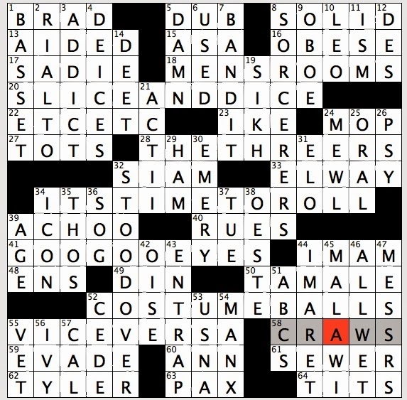 Rex Parker Does The NYT Crossword Puzzle Turkish Inn MON 9 23 13 