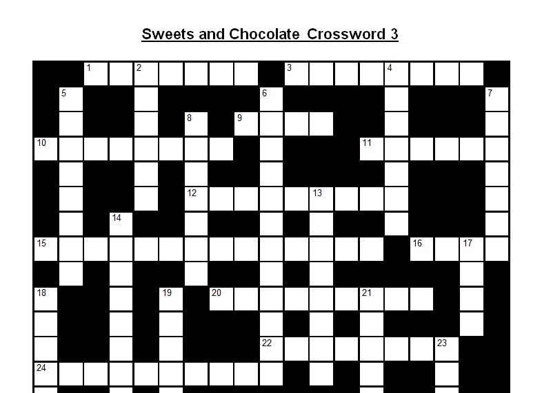 Source Of Chocolate Crossword Prntbl concejomunicipaldechinu gov co
