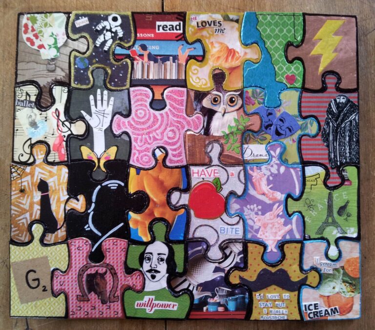 The Altered Puzzle I Made For My Sister For Xmas Collaborative Art 