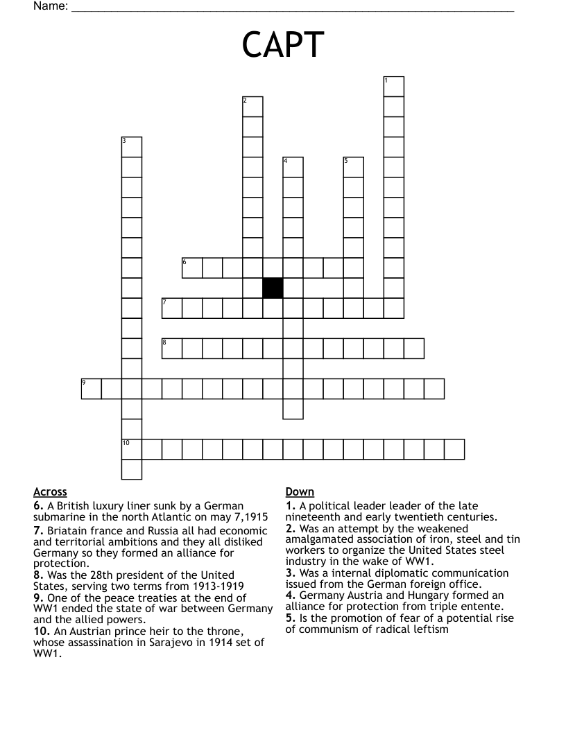 Usn Rank Below Capt Crossword Prntbl concejomunicipaldechinu gov co