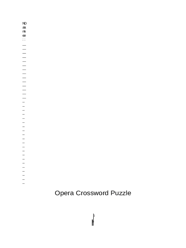 Verdi Opera Crossword Clue 9 Letters Answer News Doc Template PdfFiller