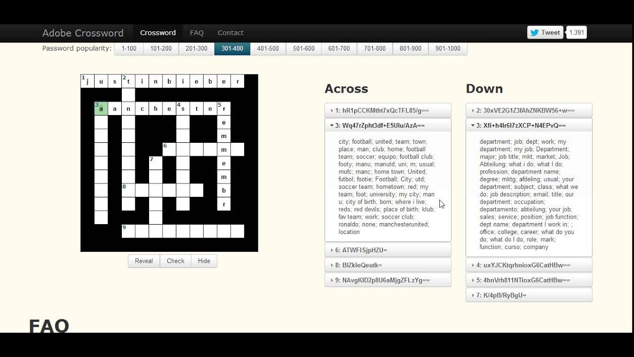 Wahdan Plays Adobe Crossword Puzzles You Are Stupid People YouTube