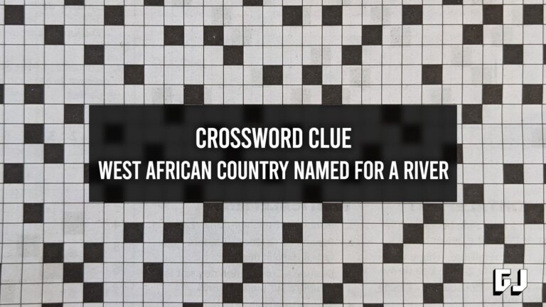 West African Country Named For A River Crossword Clue